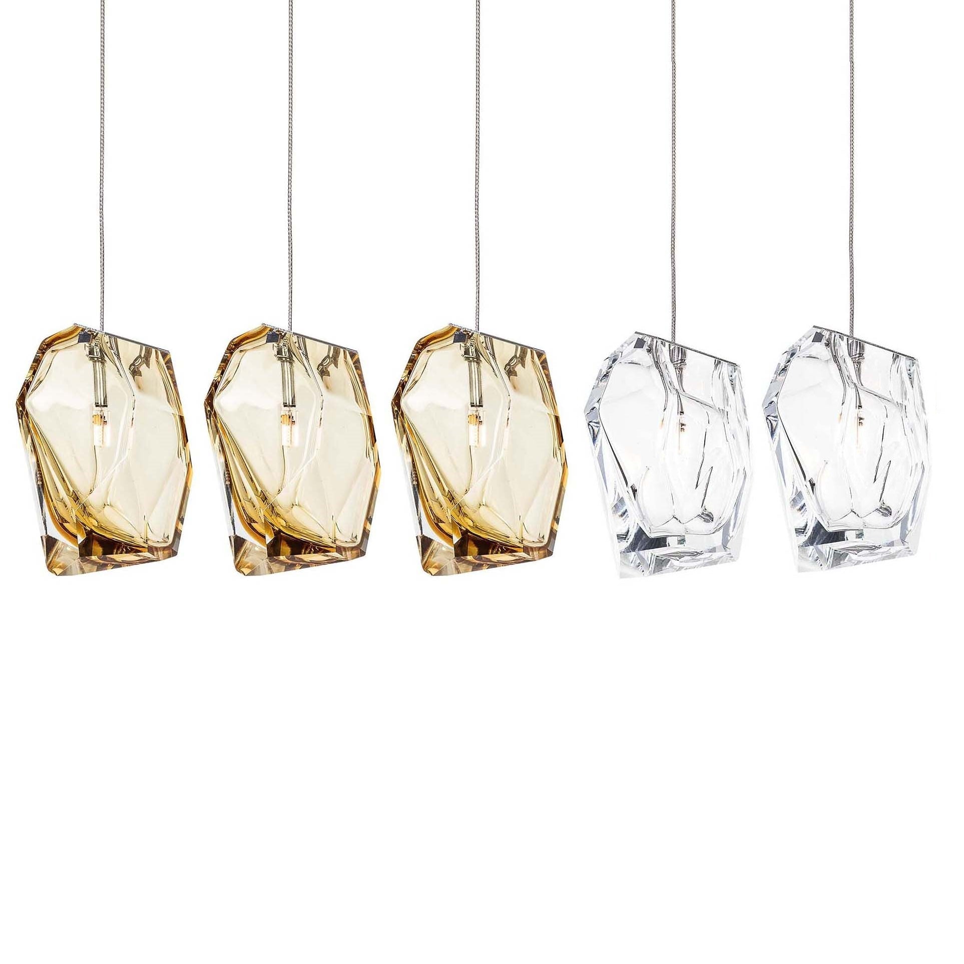 Crystal Rock Cluster Chandelier