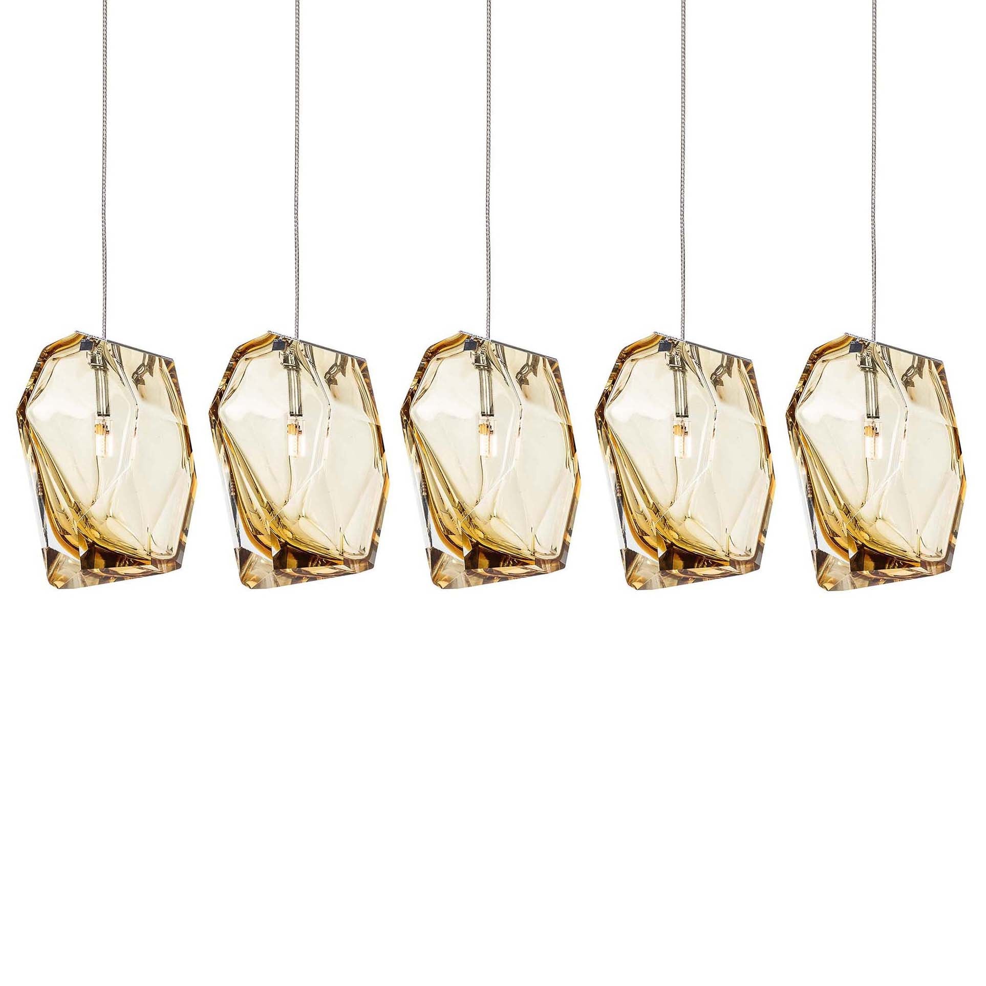 Crystal Rock Cluster Chandelier