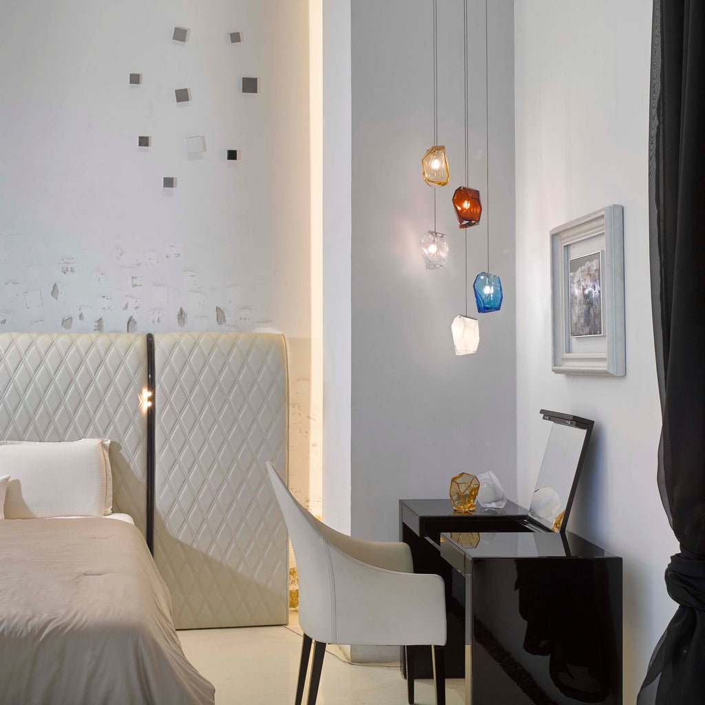 Crystal Rock Cluster Chandelier
