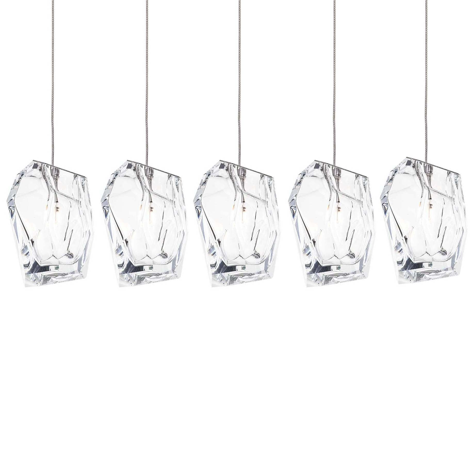 Crystal Rock Cluster Chandelier