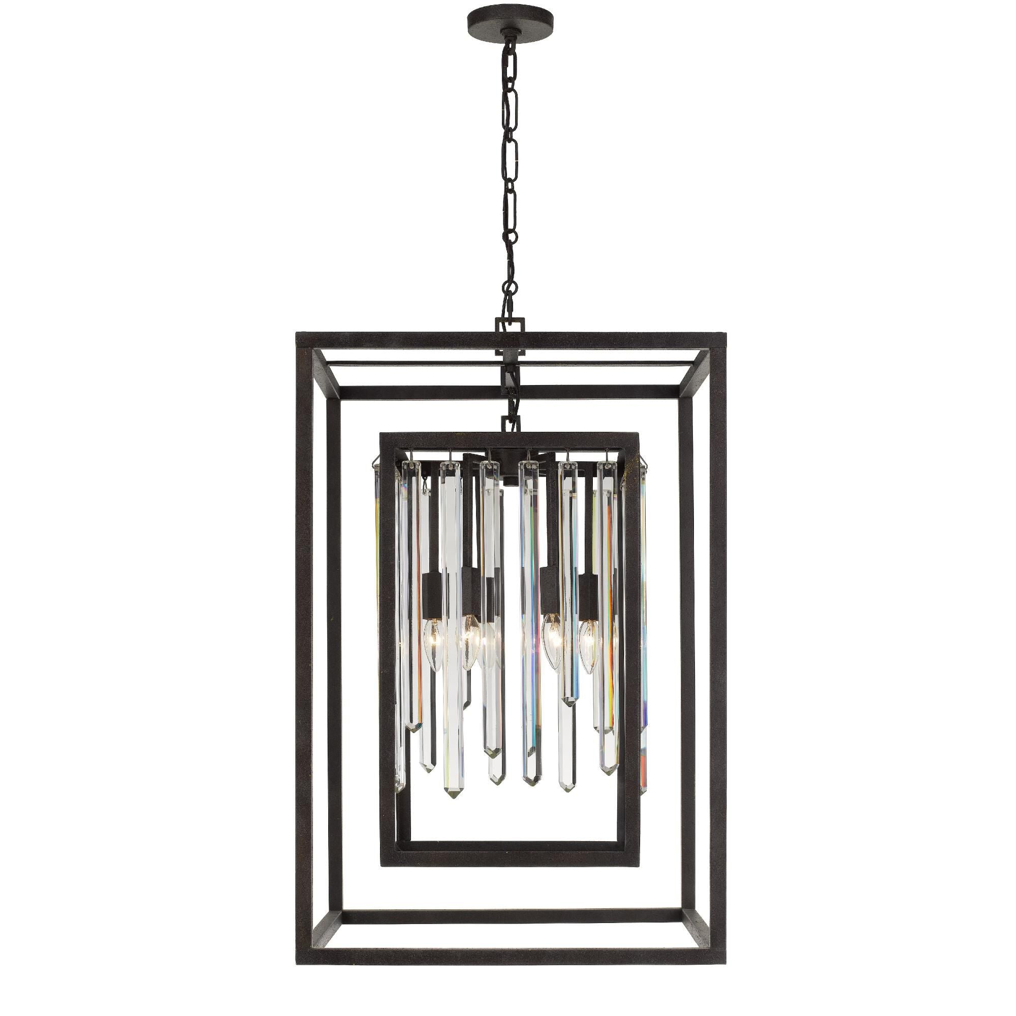 Crystorama Hollis 21 Inch 6 Light Mini Chandelier Cp106834