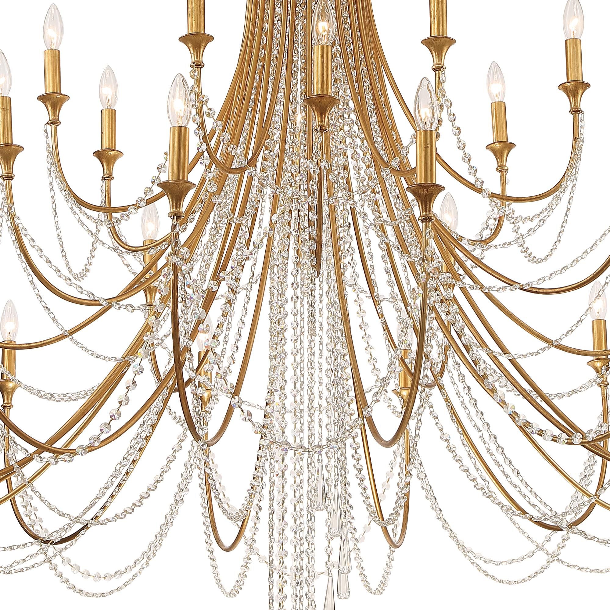 Crystorama Arcadia 61 Inch 28 Light Chandelier Cp527008