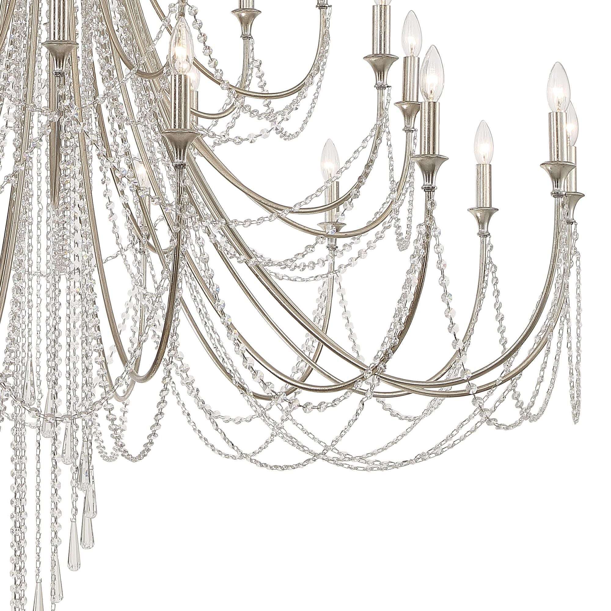 Crystorama Arcadia 61 Inch 28 Light Chandelier Cp527008