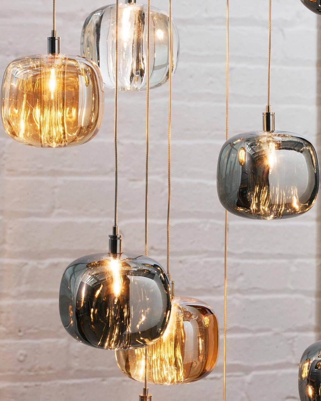 Cubie Suspension Brushed Brass Base