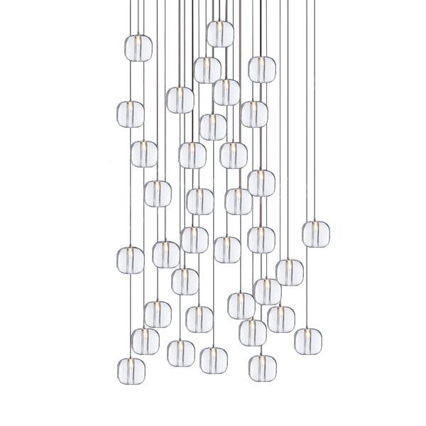 Cubie Suspension Brushed Brass Base