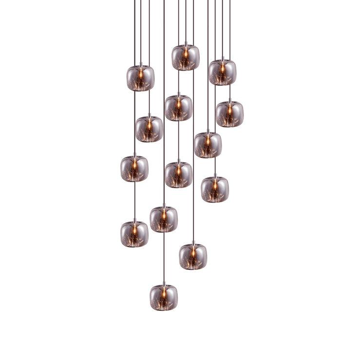 Cubie Suspension Brushed Brass Base
