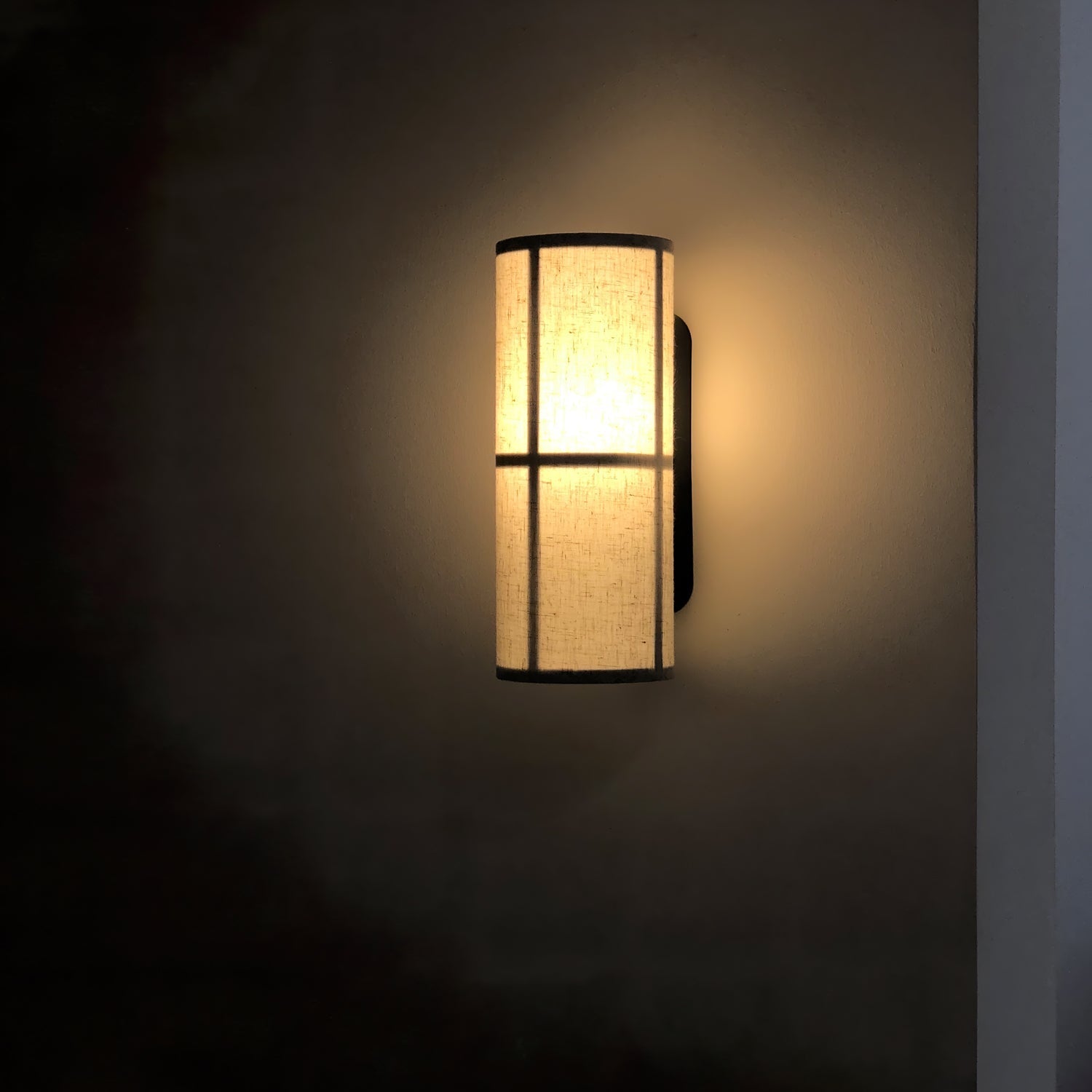 Cylinder Fabric Wall Sconce