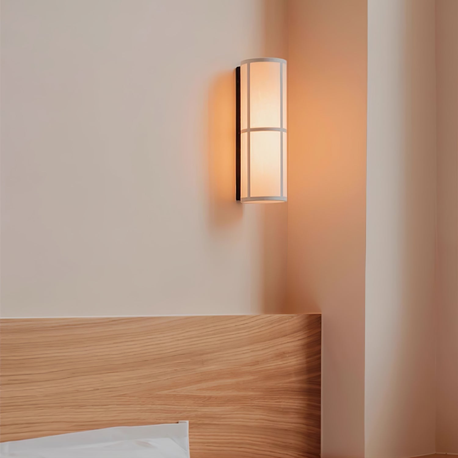 Cylinder Fabric Wall Sconce