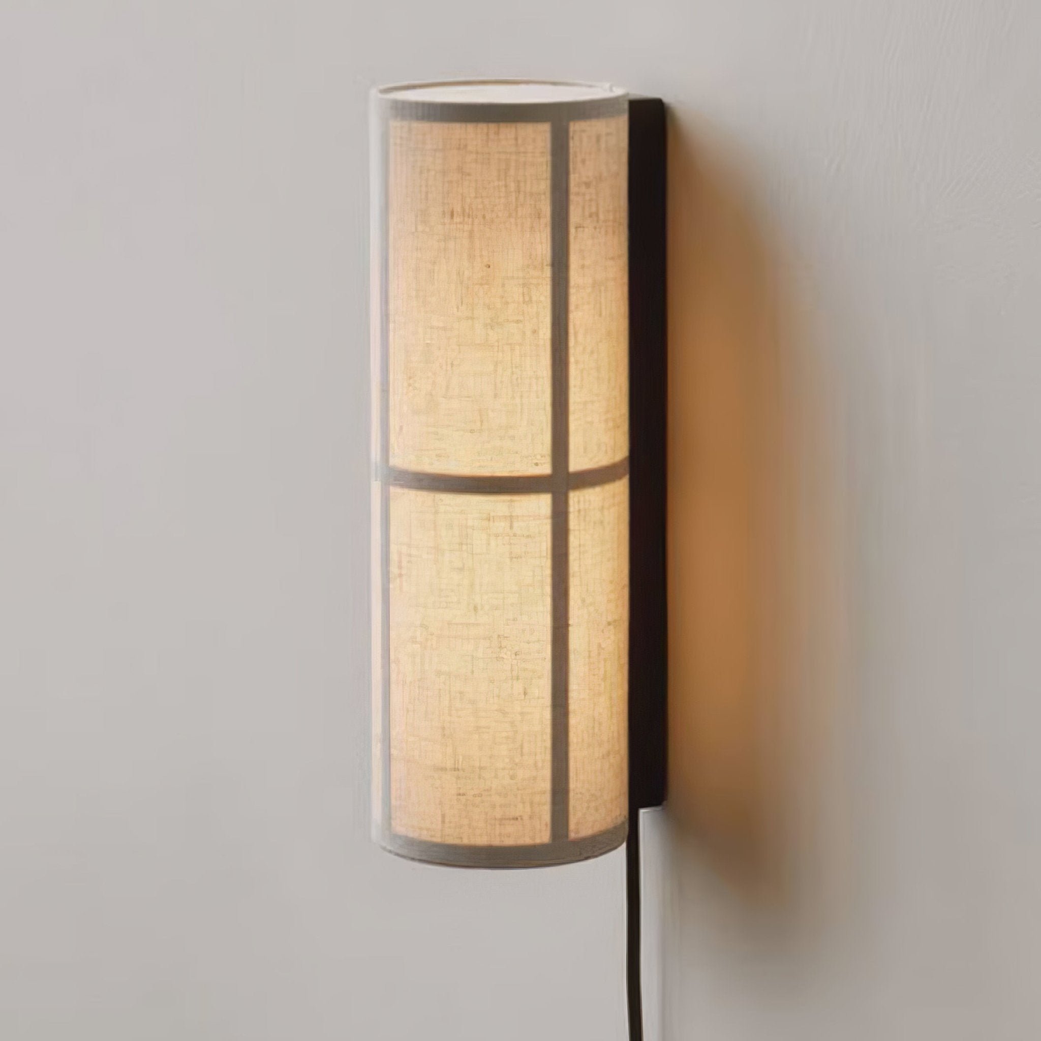 Cylinder Fabric Wall Sconce