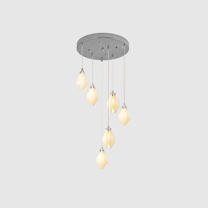 DIY Ceramic Flower Chandelier