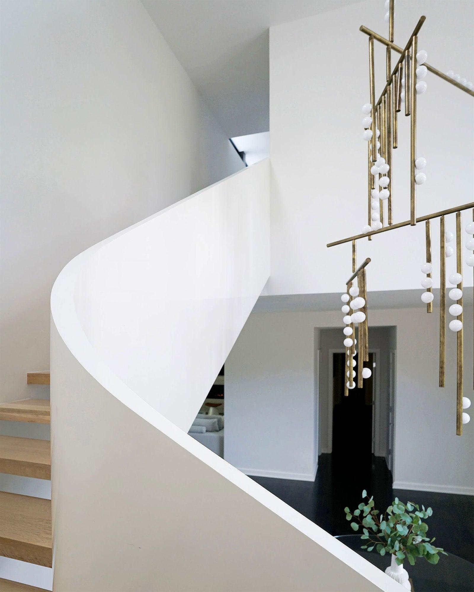 DIY Luminous Cascade Chandelier