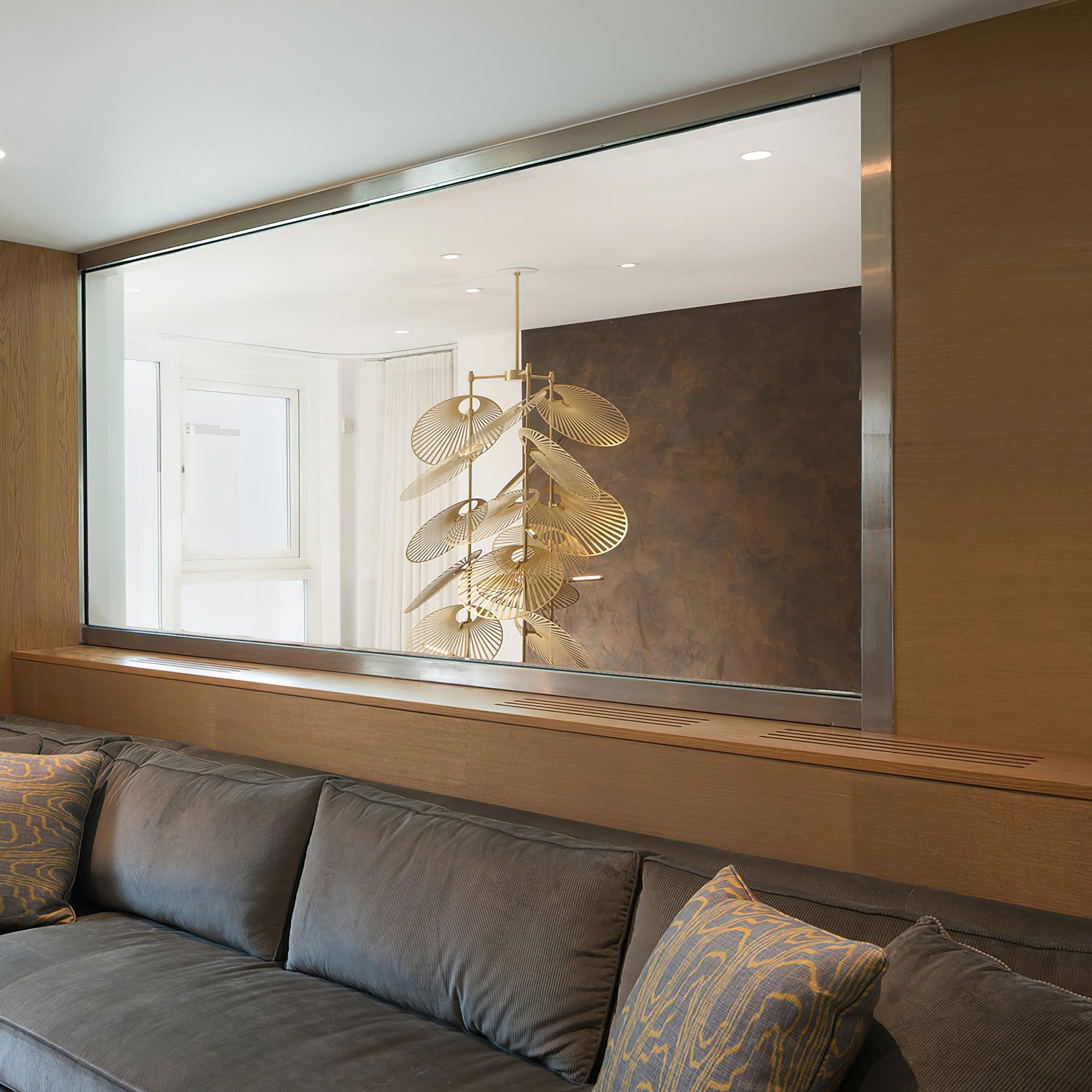 DIY Leaf Chandelier