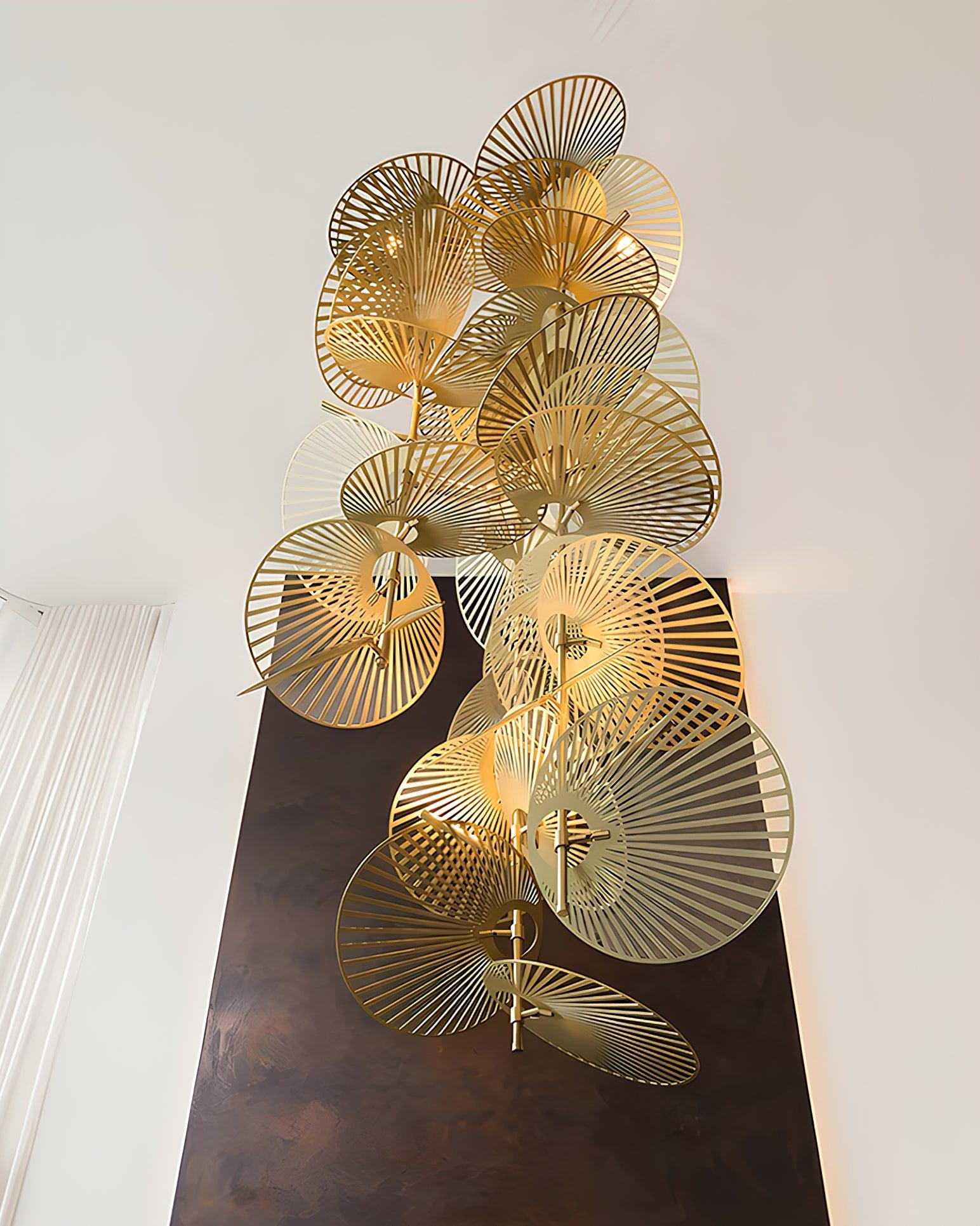 DIY Leaf Chandelier