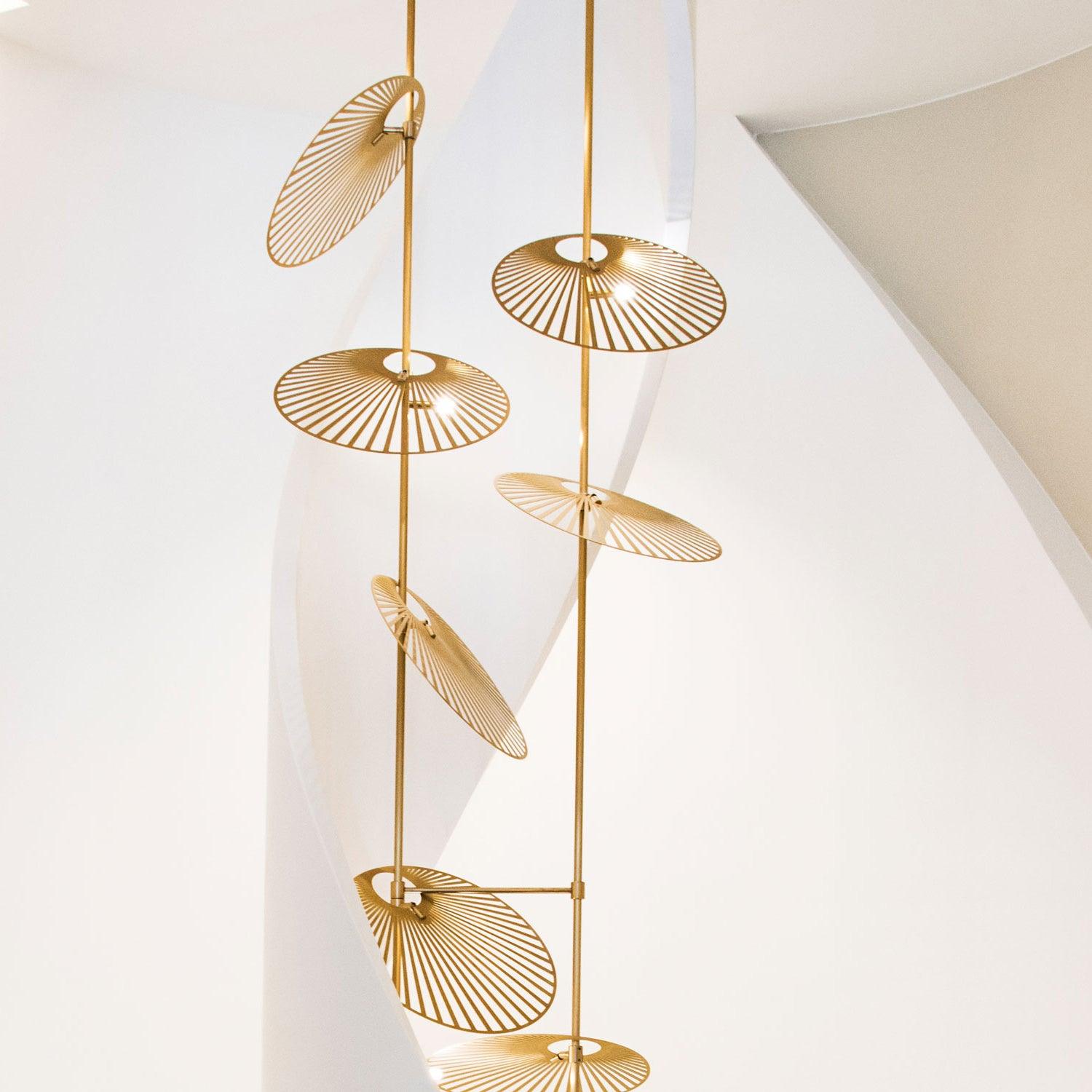 DIY Leaf Chandelier