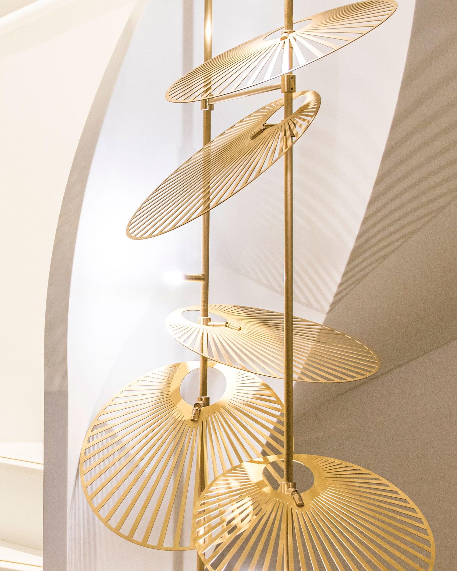 DIY Leaf Chandelier