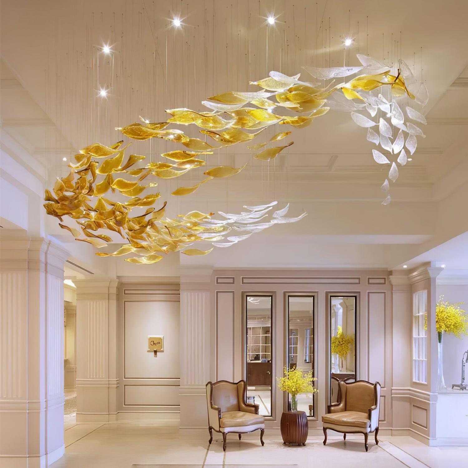 DIY Ocean Current Chandelier