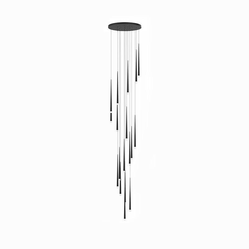 DIY Slender Cone Chandelier