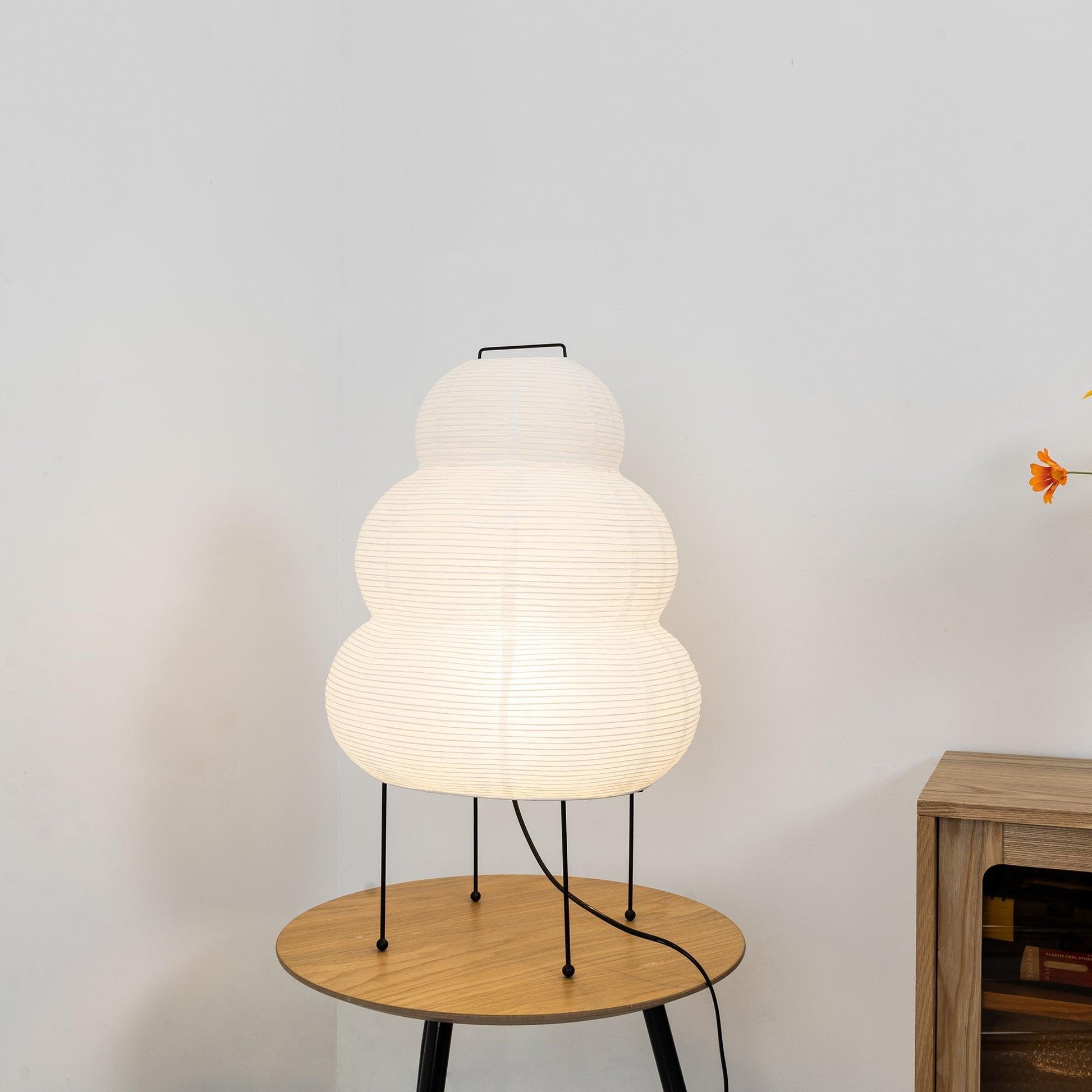 Washi Paper Table Light, Bedside Table Lamp, detail 75