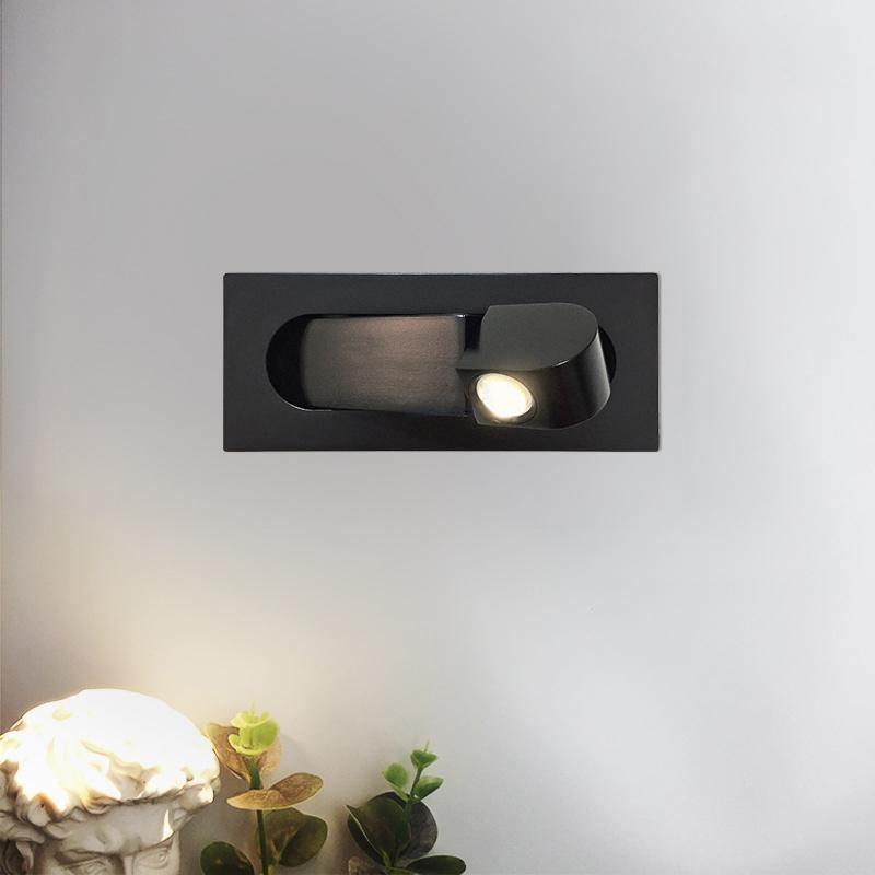 Contemporary LED Reading Light Bedside Reading Light, Hardwired Wall Sconce, detail 6