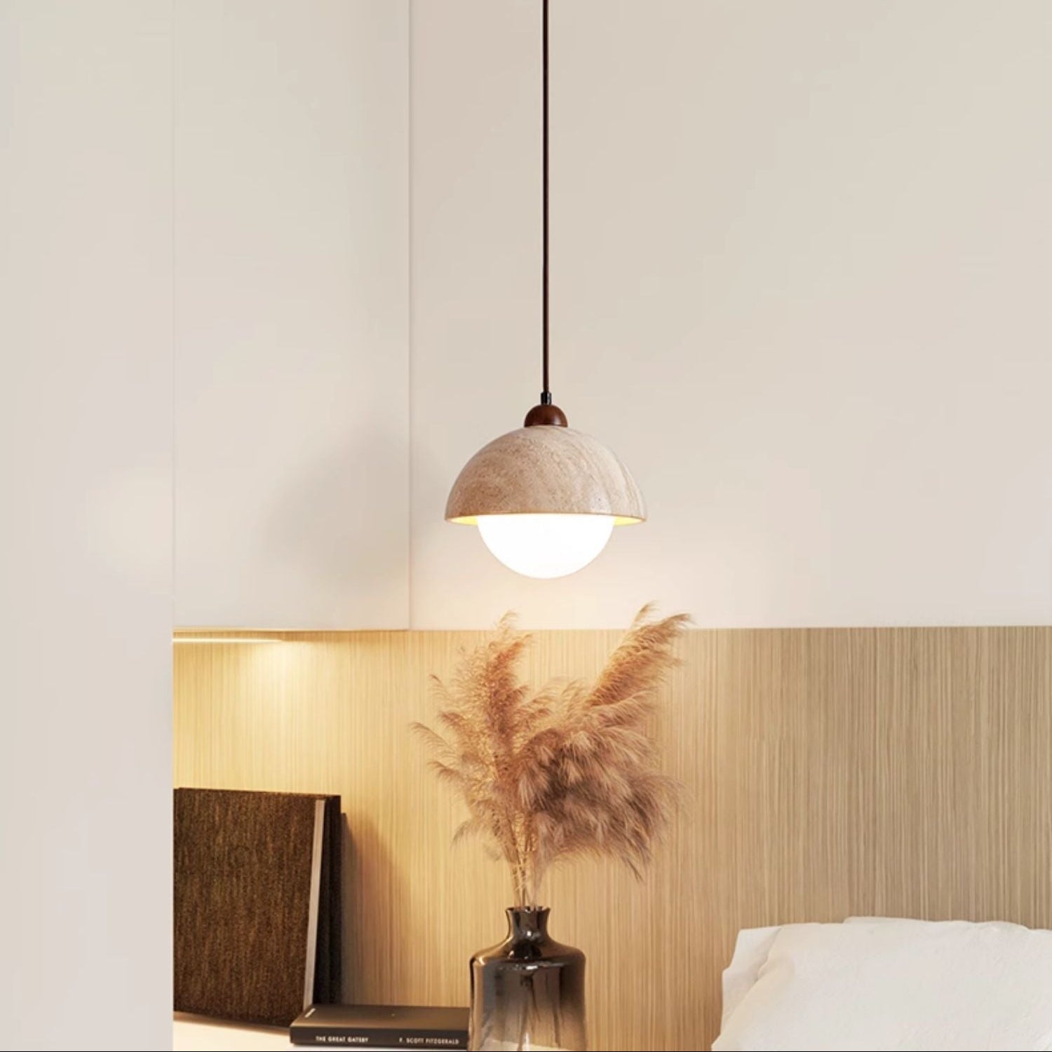 Dome Travertine Pendant Lamp