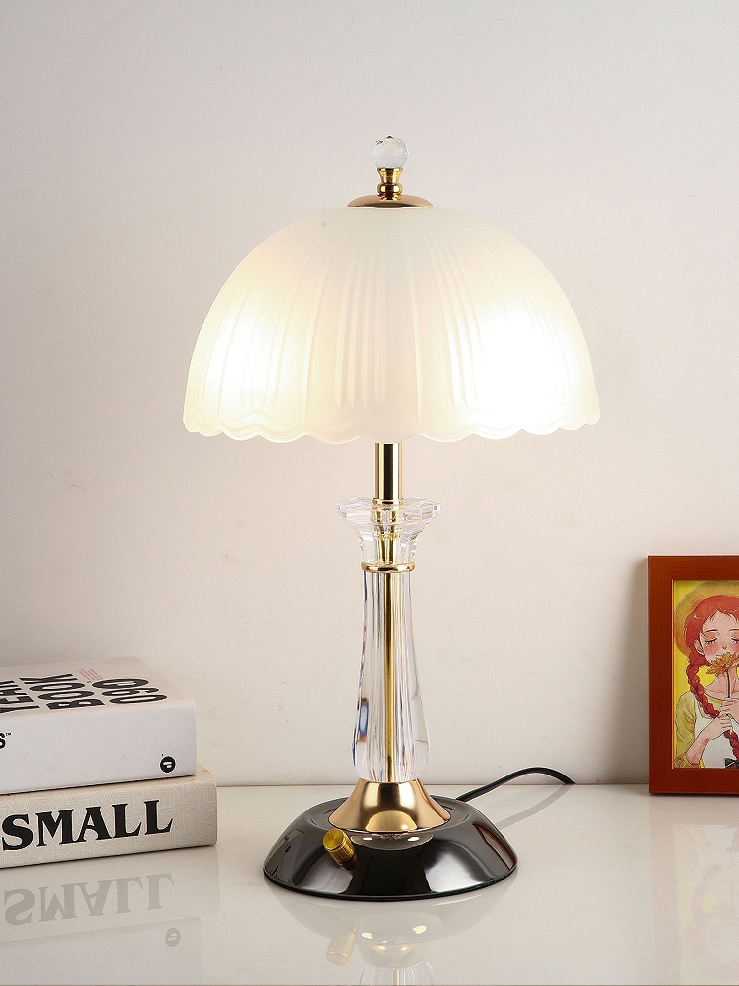 Domed Glass Table Light 9.8