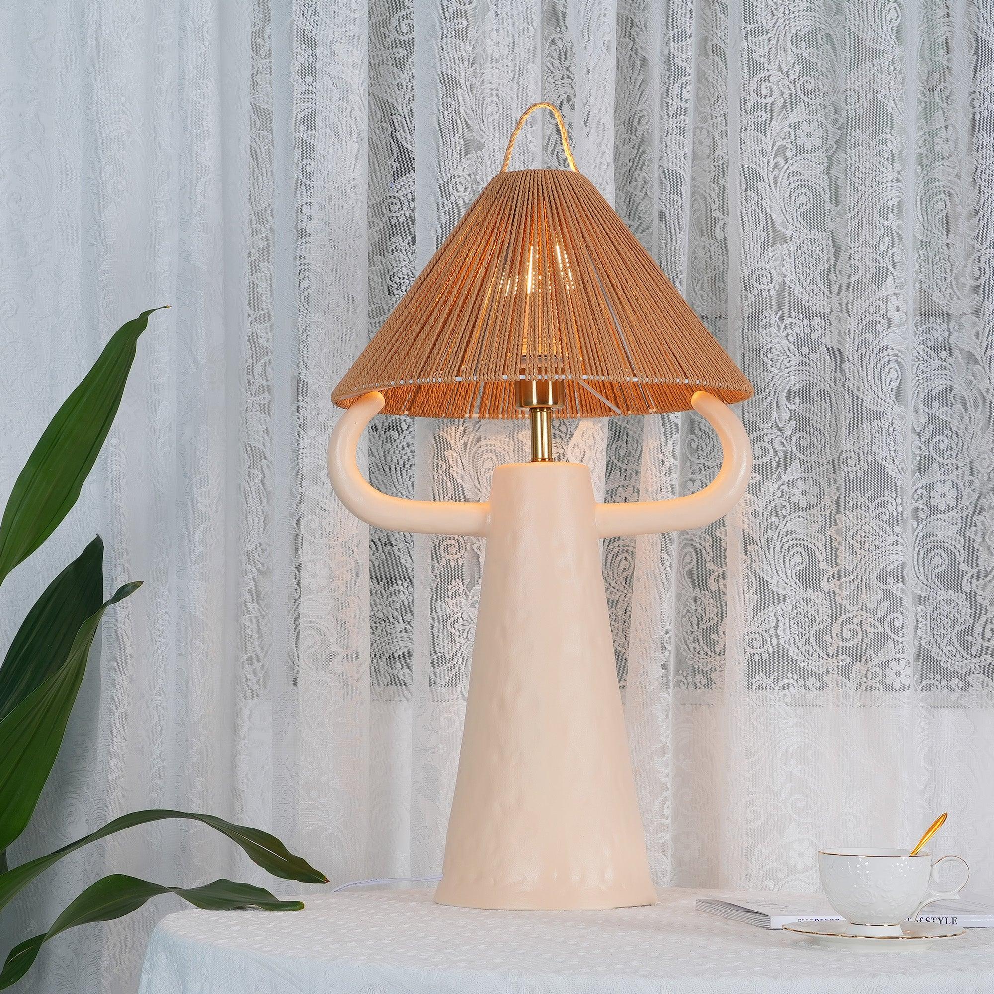Horns Ceramic Reading Table Lamp