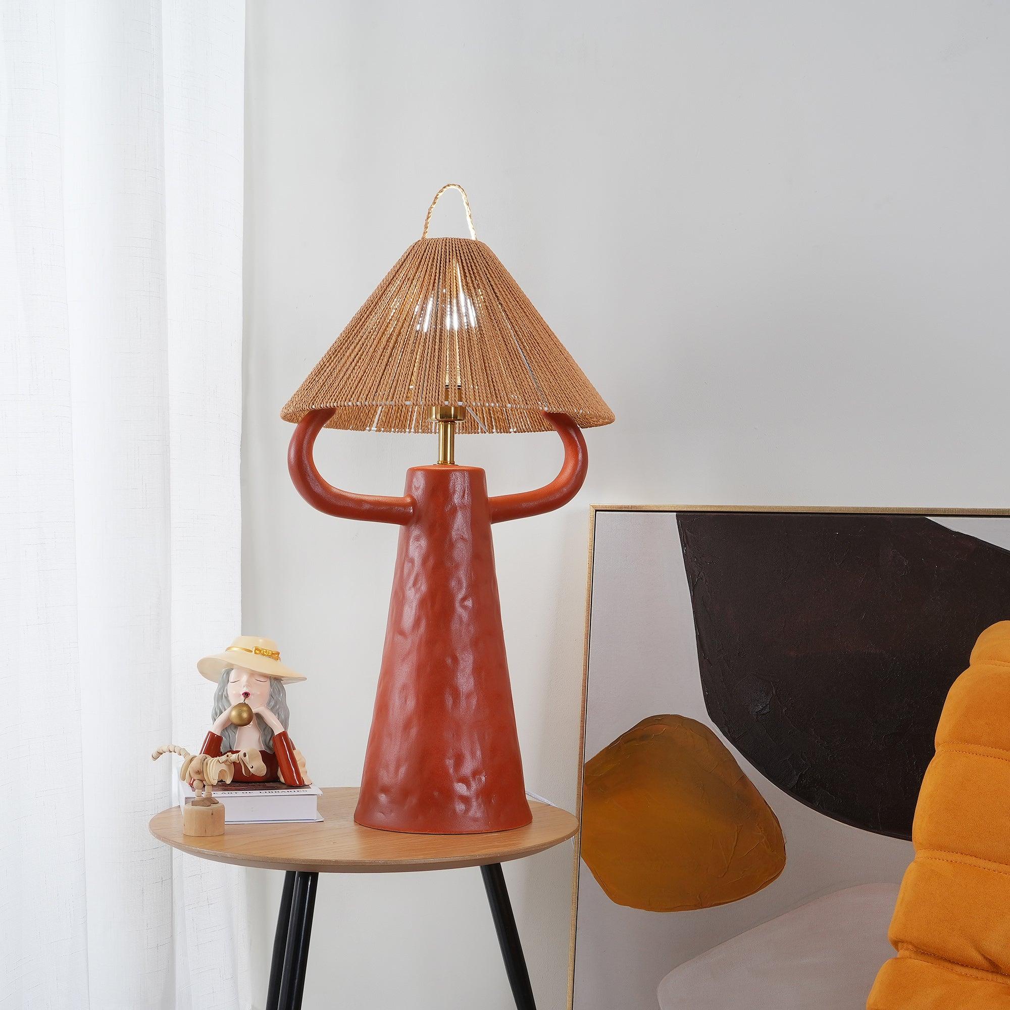 Horns Ceramic Reading Table Lamp