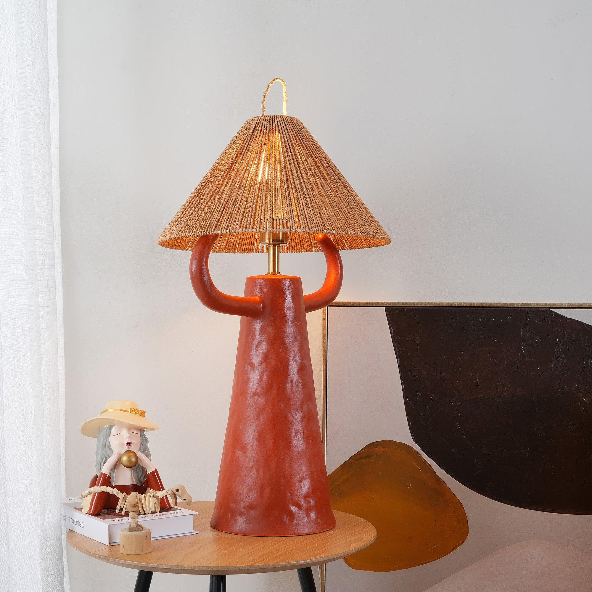 Horns Ceramic Reading Table Lamp
