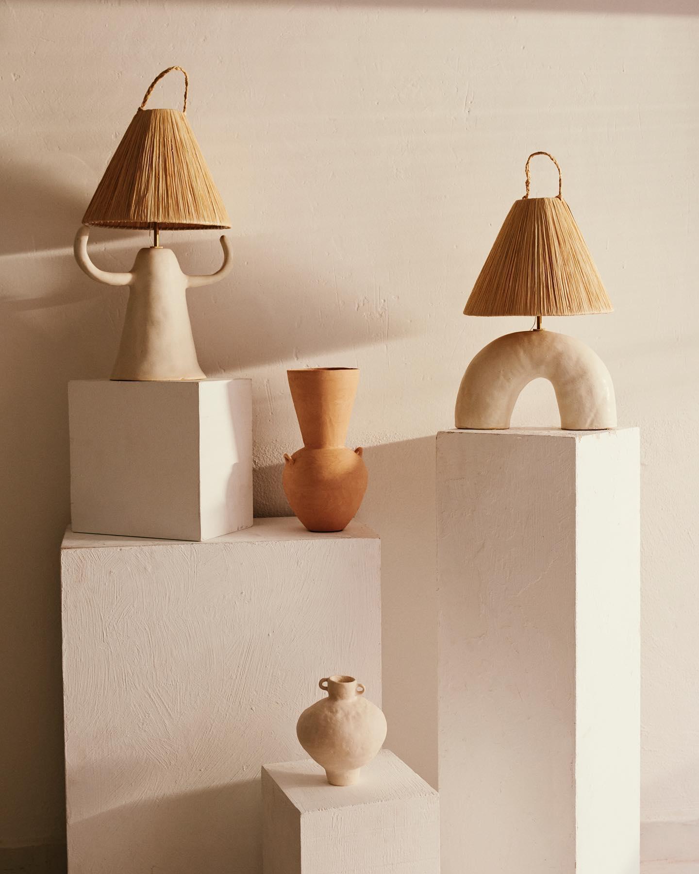 Horns Ceramic Reading Table Lamp
