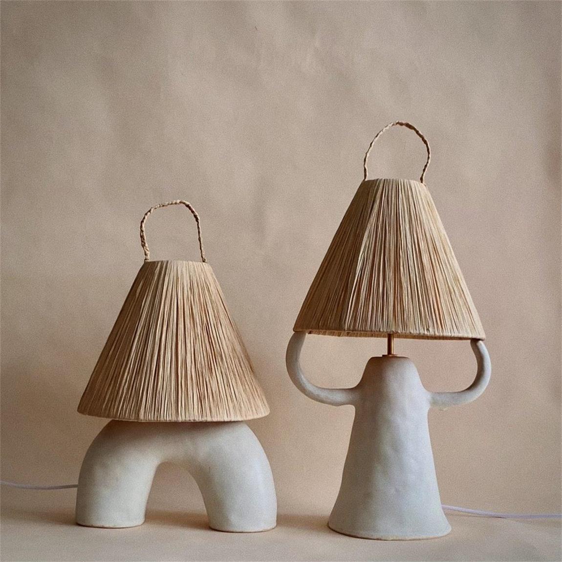 Horns Ceramic Reading Table Lamp