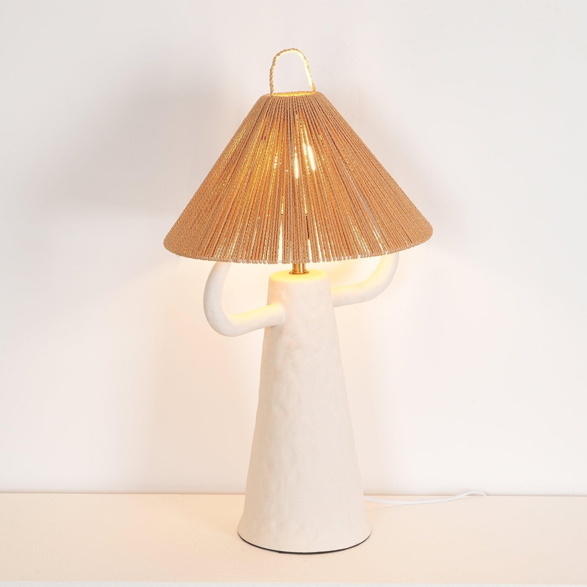 Horns Ceramic Reading Table Lamp