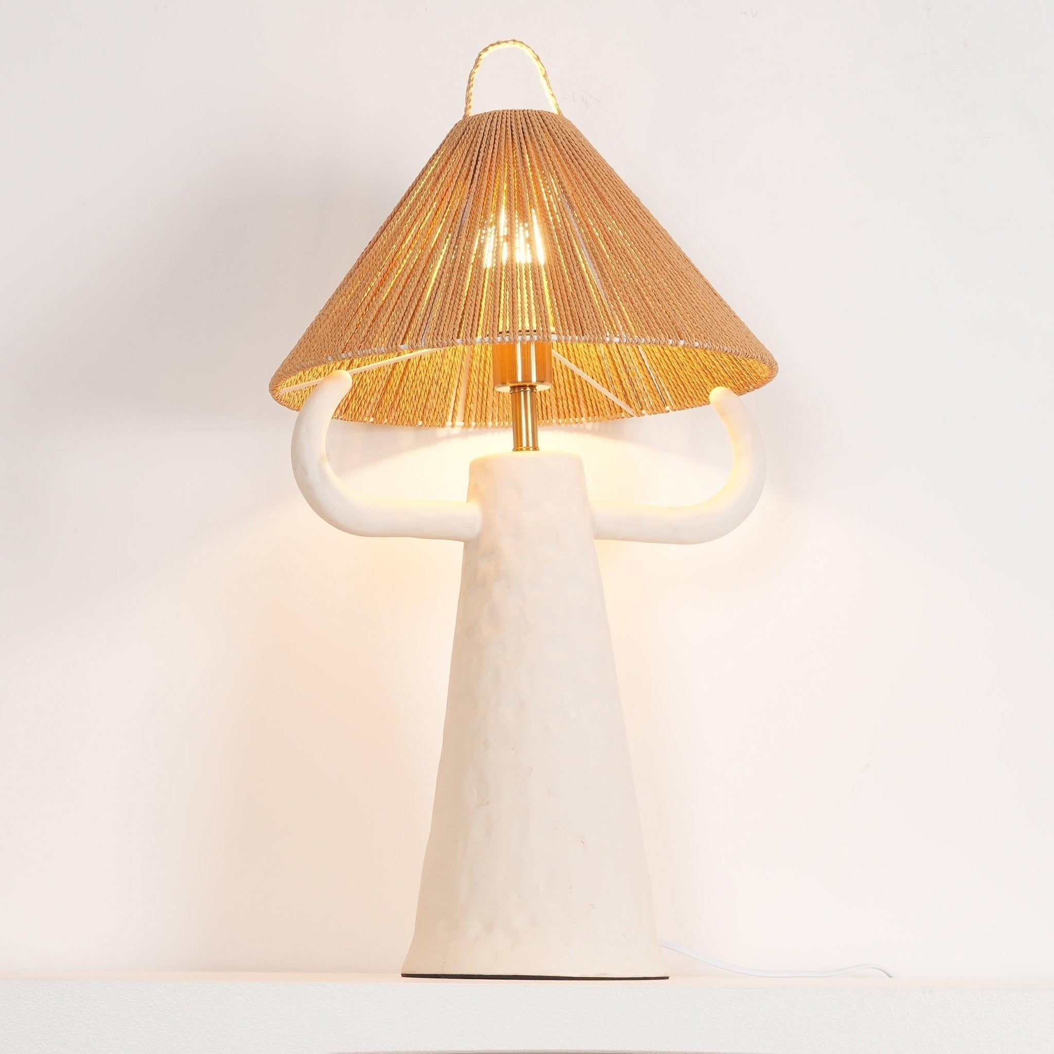 Horns Ceramic Reading Table Lamp
