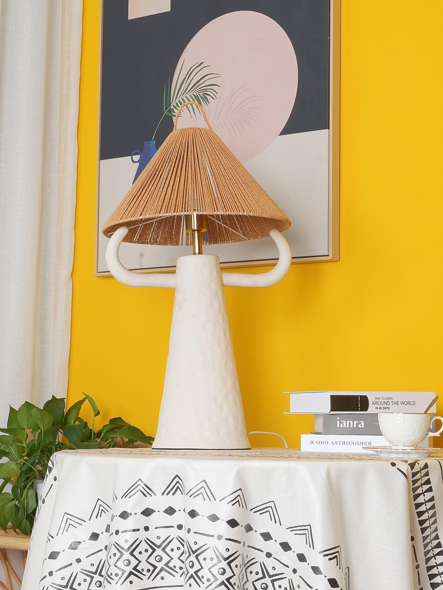 Horns Ceramic Reading Table Lamp