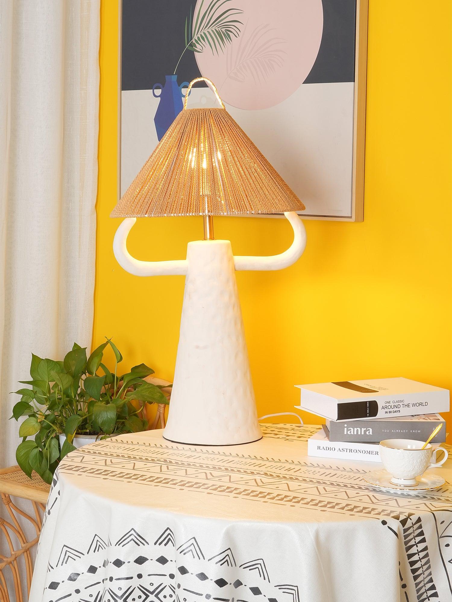 Horns Ceramic Reading Table Lamp