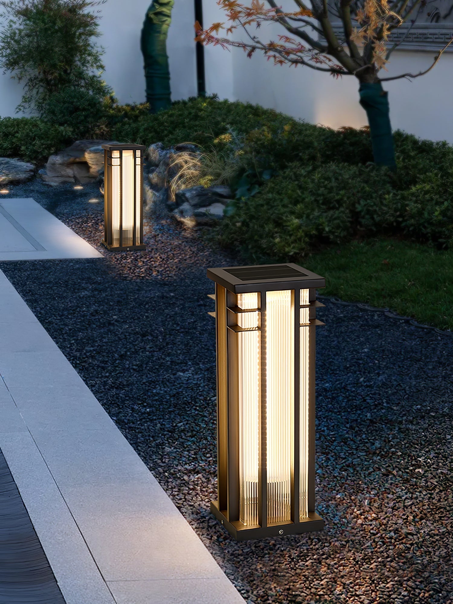 Double Axis Outdoor Post Floor Lamp