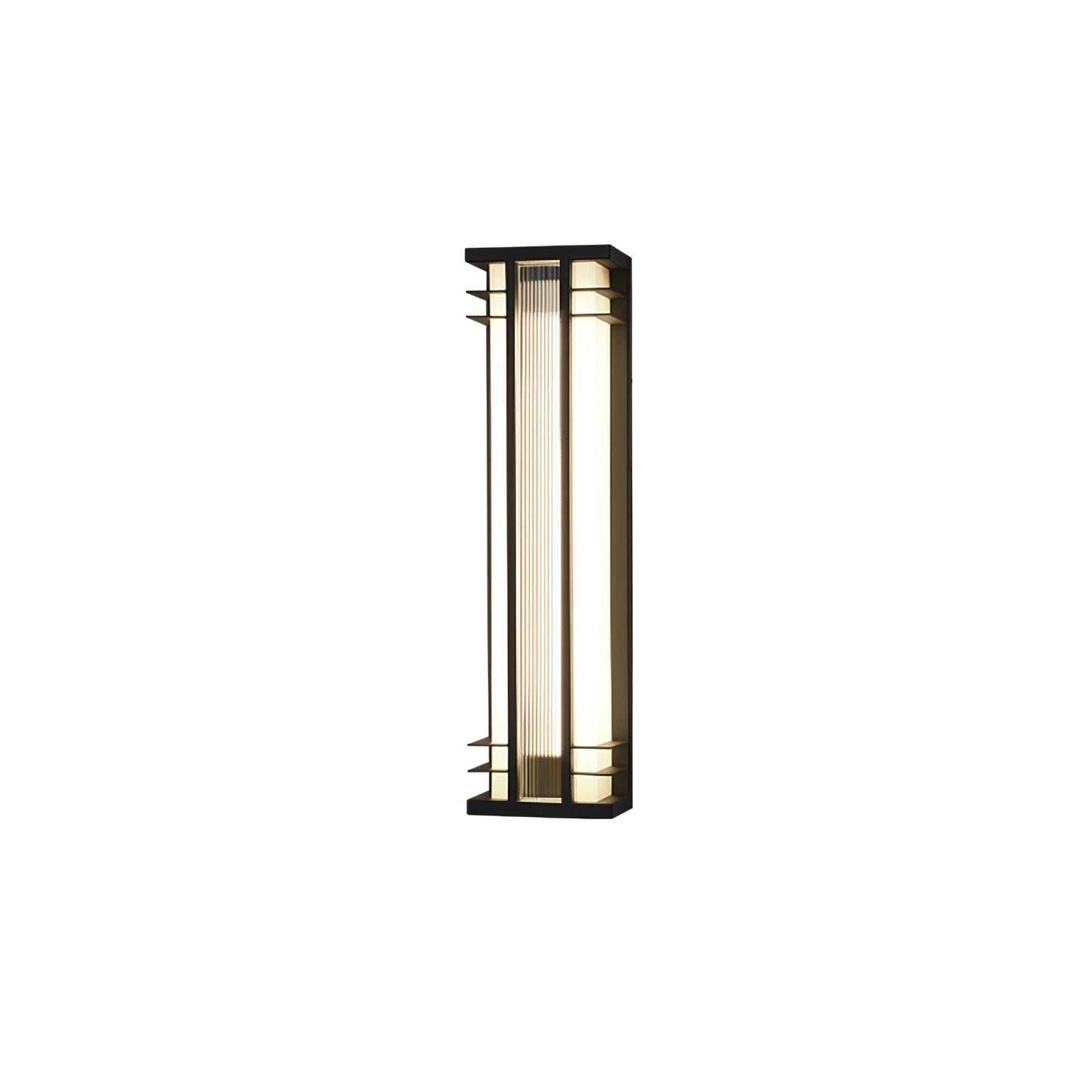 Double Axis Exterior Wall Light - L 16cm x W 12cm x H 35cm Stainless steel, Outdoor Wall Light