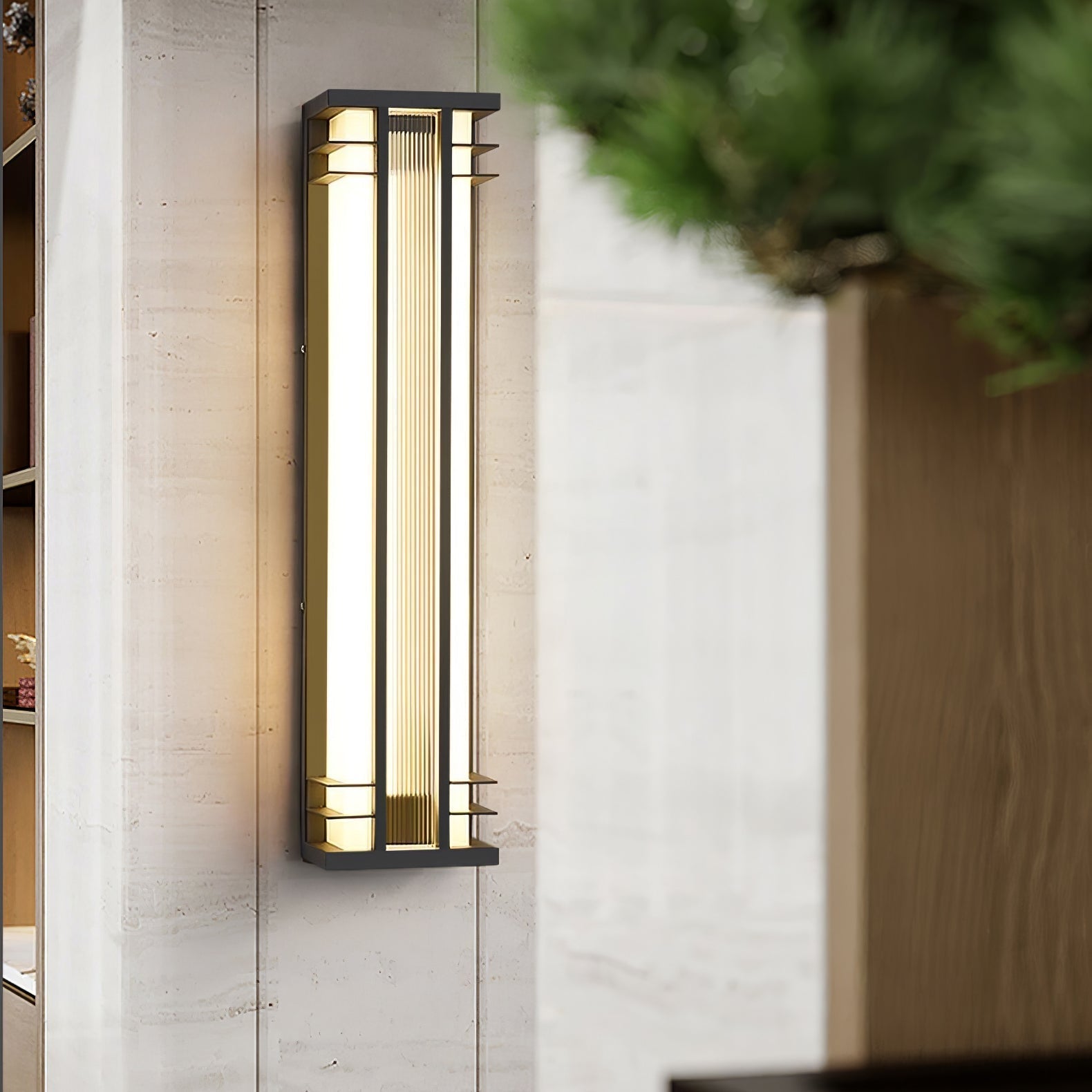 Double Axis Exterior Wall Light - L 6.3 x W 4.7 x H 13.8 Stainless steel, Outdoor Wall Light, detail 9