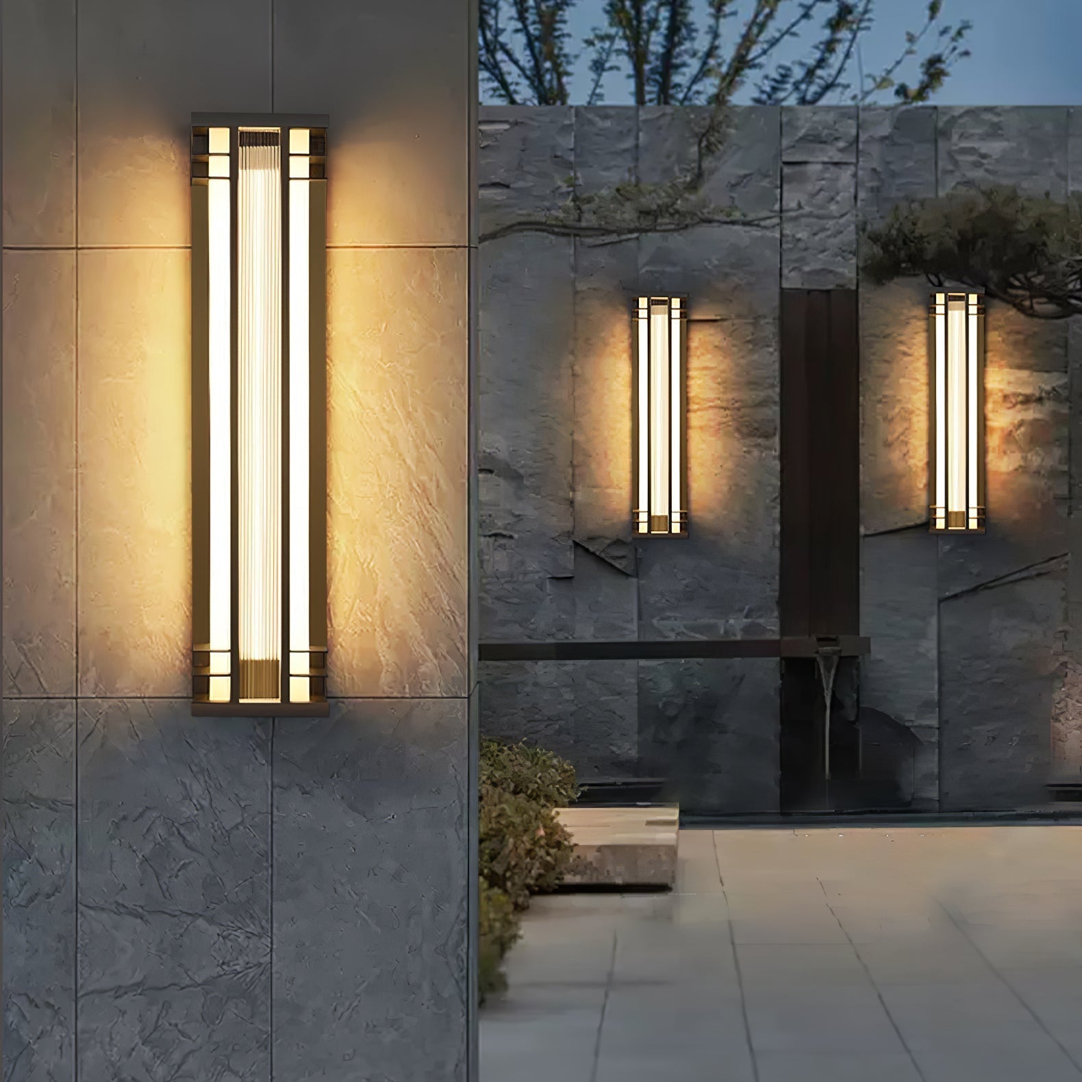Double Axis Exterior Wall Light - L 6.3 x W 4.7 x H 13.8 Stainless steel, Outdoor Wall Light, detail 4