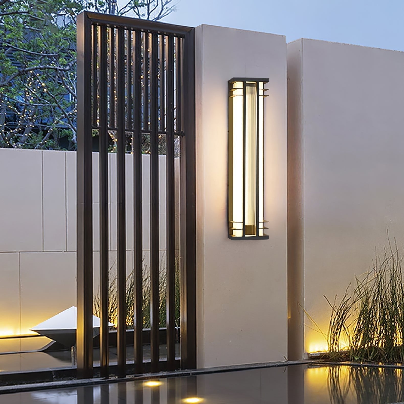 Double Axis Exterior Wall Light - L 6.3 x W 4.7 x H 13.8 Stainless steel, Outdoor Wall Light, detail 8
