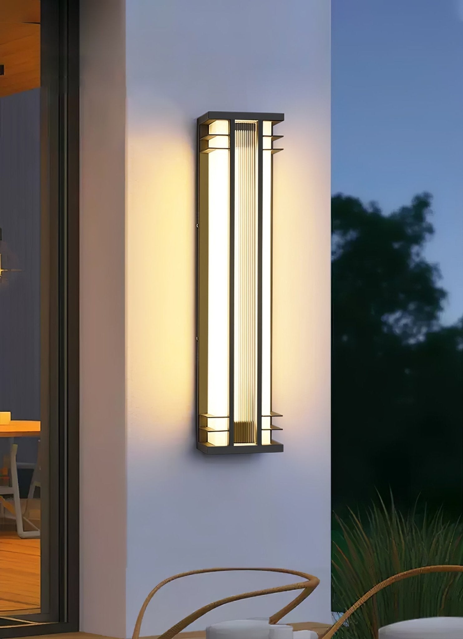 Double Axis Exterior Wall Light - L 6.3 x W 4.7 x H 13.8 Stainless steel, Outdoor Wall Light, detail 20
