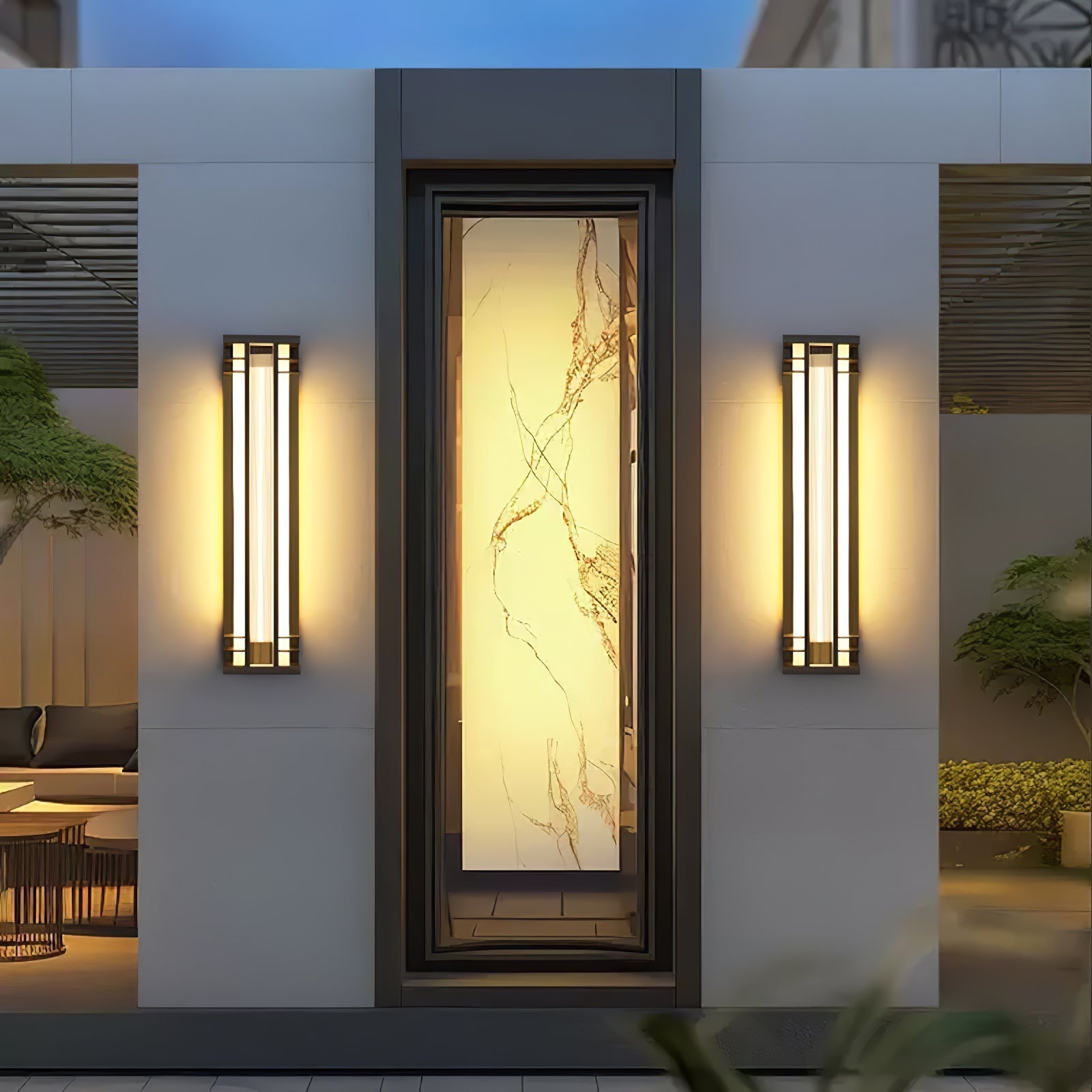Double Axis Exterior Wall Light - L 6.3 x W 4.7 x H 13.8 Stainless steel, Outdoor Wall Light, detail 7