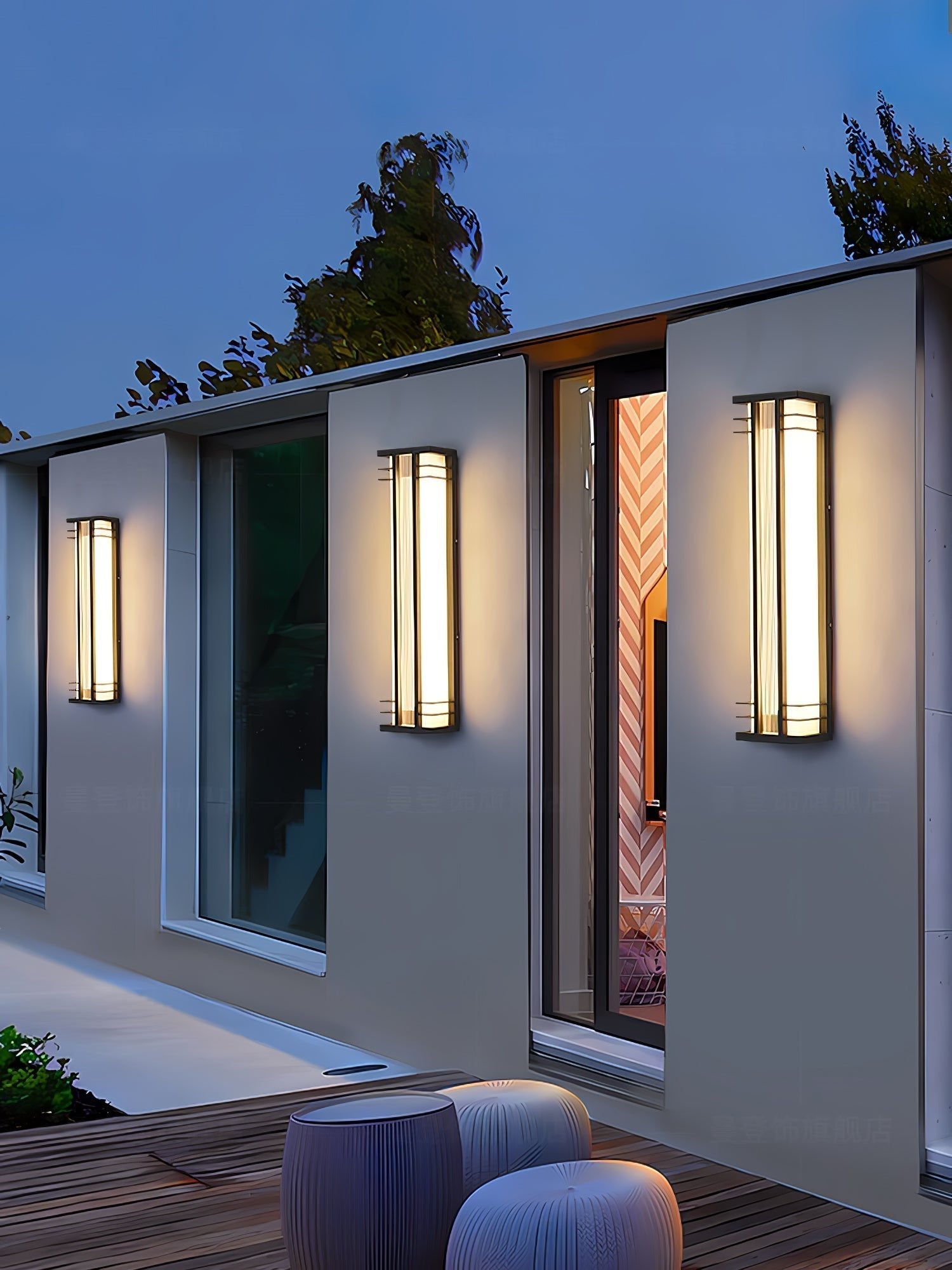 Double Axis Exterior Wall Light - L 6.3 x W 4.7 x H 13.8 Stainless steel, Outdoor Wall Light, detail 26