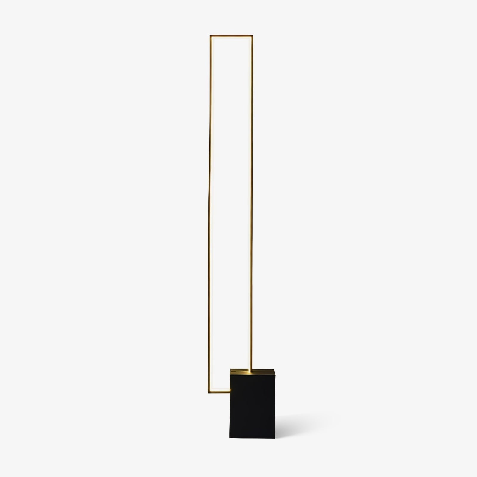 Edge Floor Light, Floor Lamp, Metal, L 10.8″ x H 63″