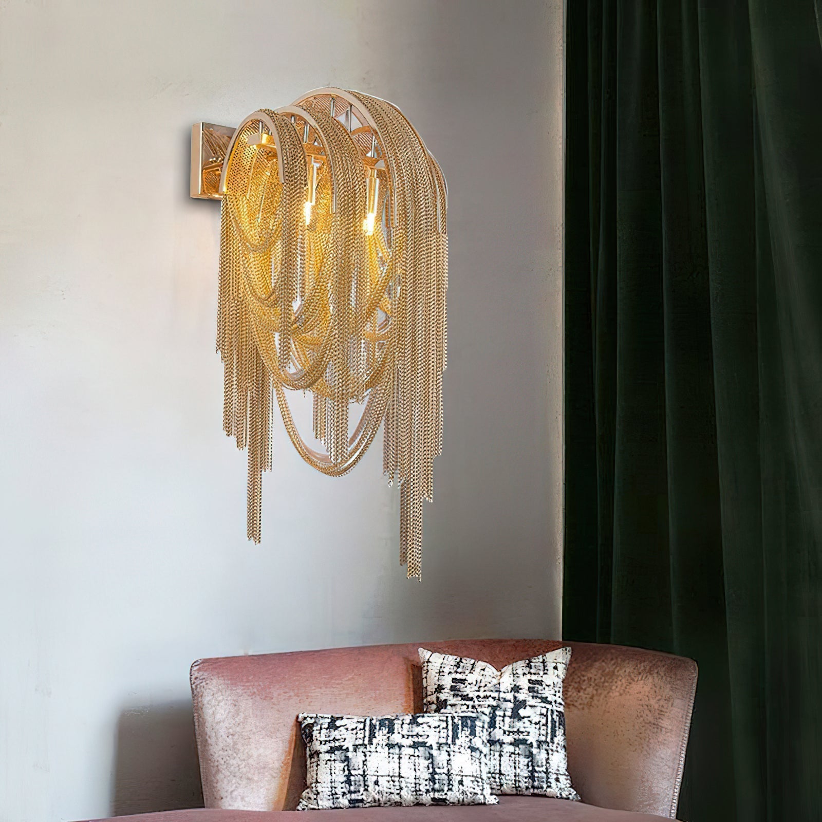 Chains Tassel Wall Sconce