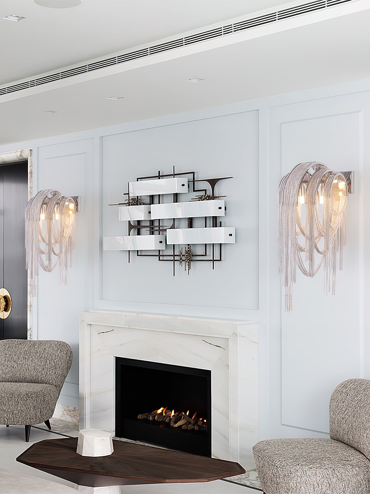 Chains Tassel Wall Sconce