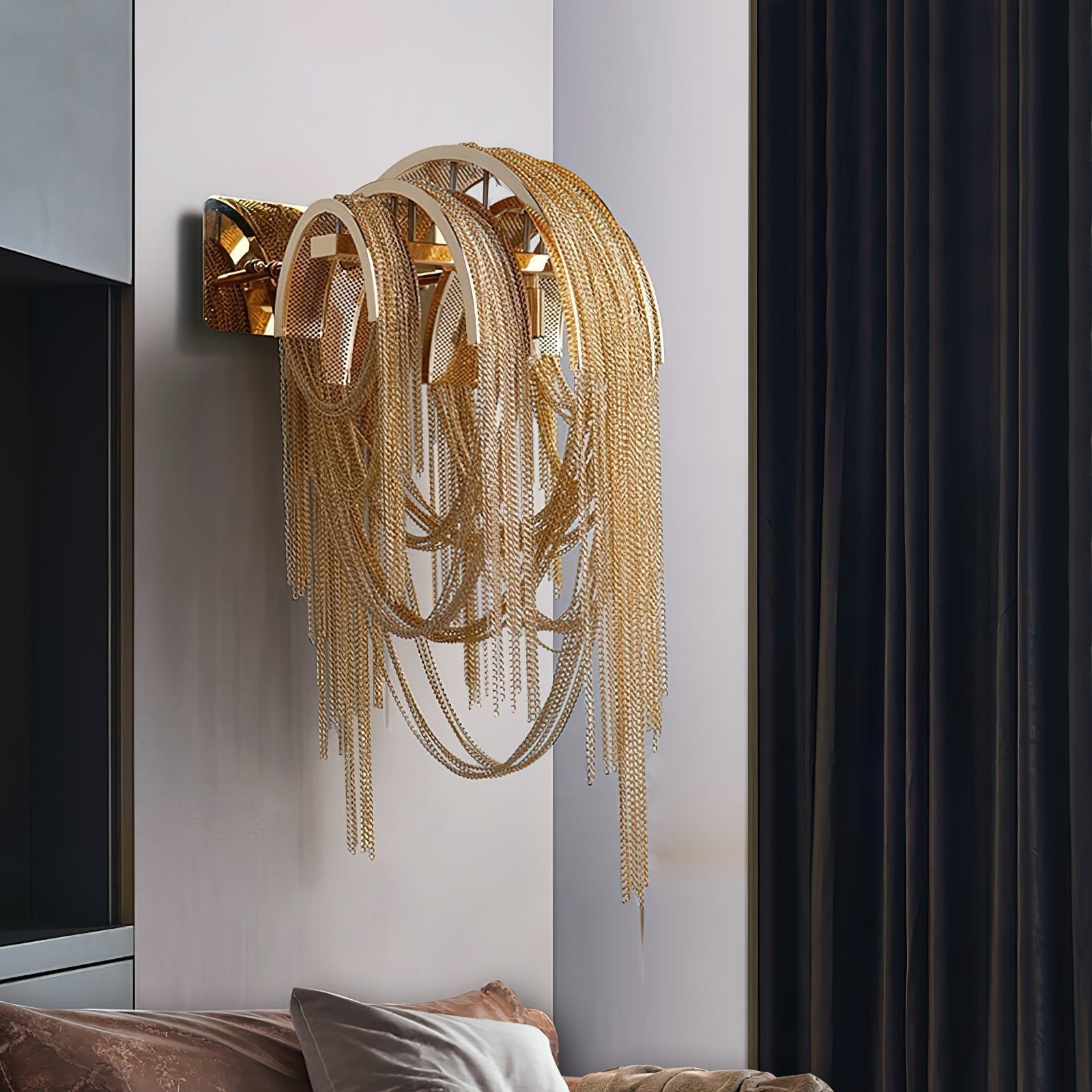 Chains Tassel Wall Sconce
