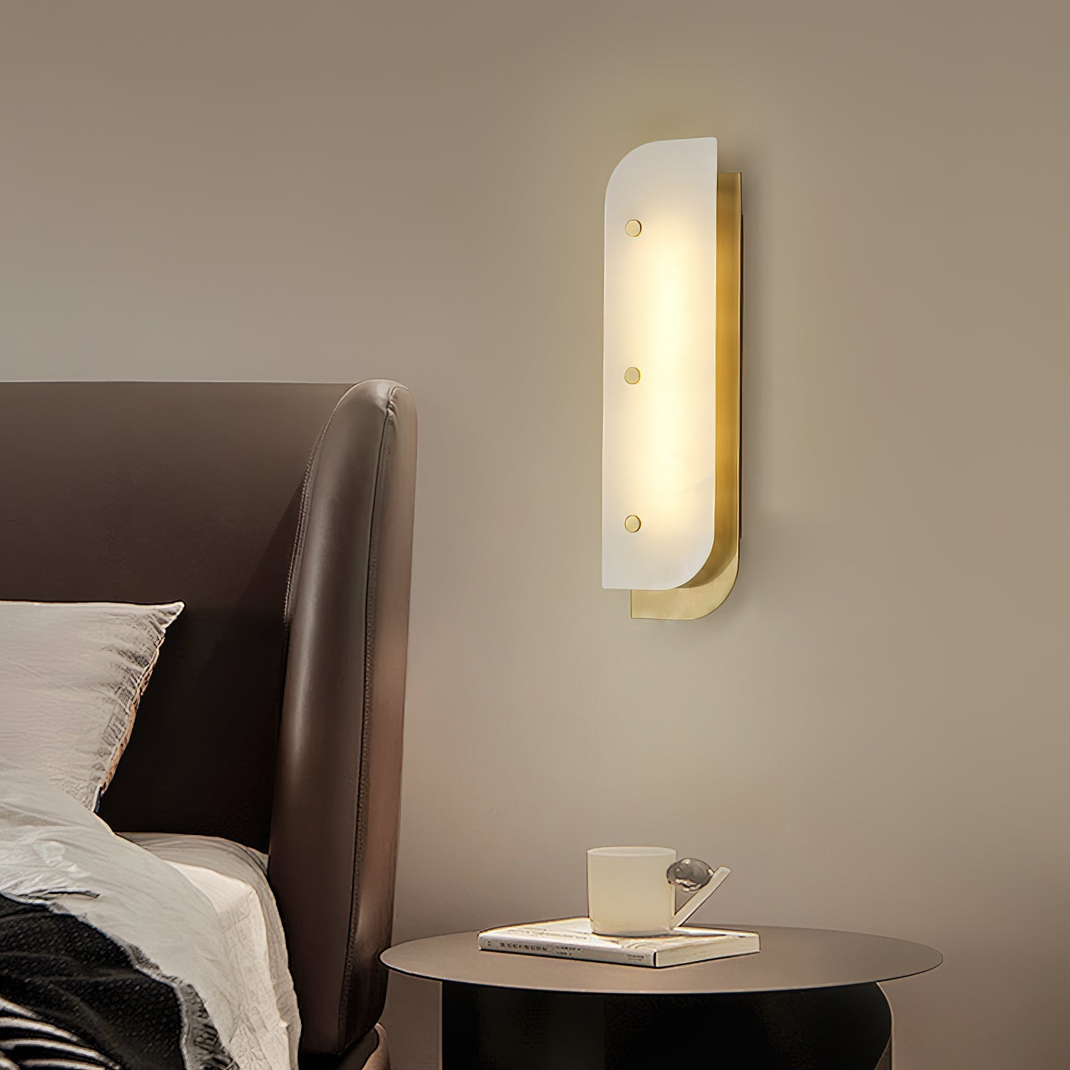 Elaris Alabaster Wall Light - Wall Lamp, Hardwired Wall Sconce, detail 2