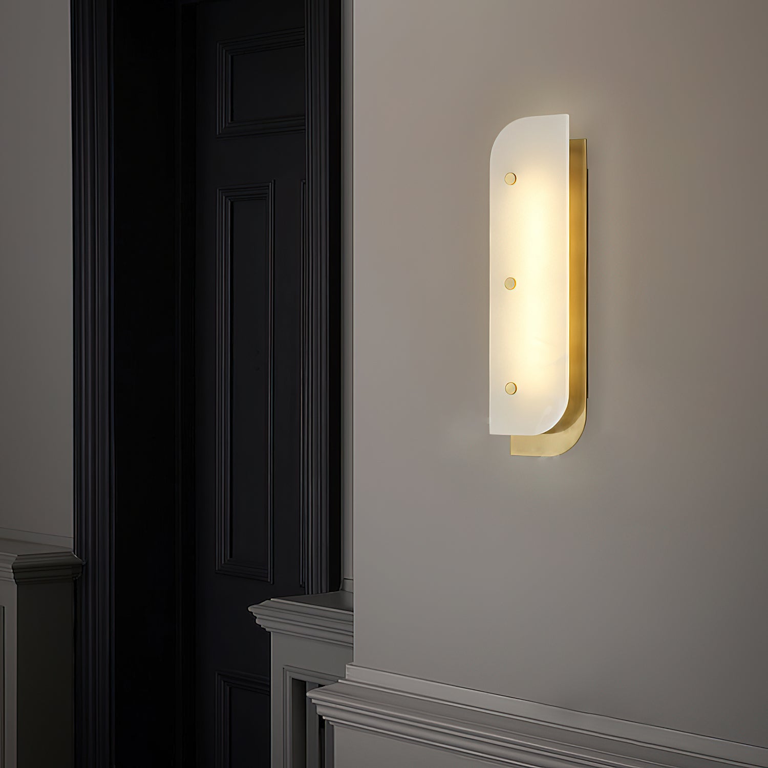 Elaris Alabaster Wall Light - Wall Lamp, Hardwired Wall Sconce, detail 4