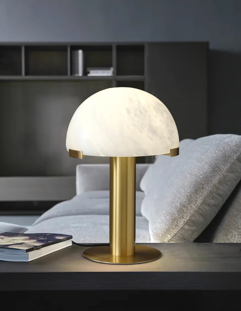 Elegance Alabaster Portable Lamp Table Lamp