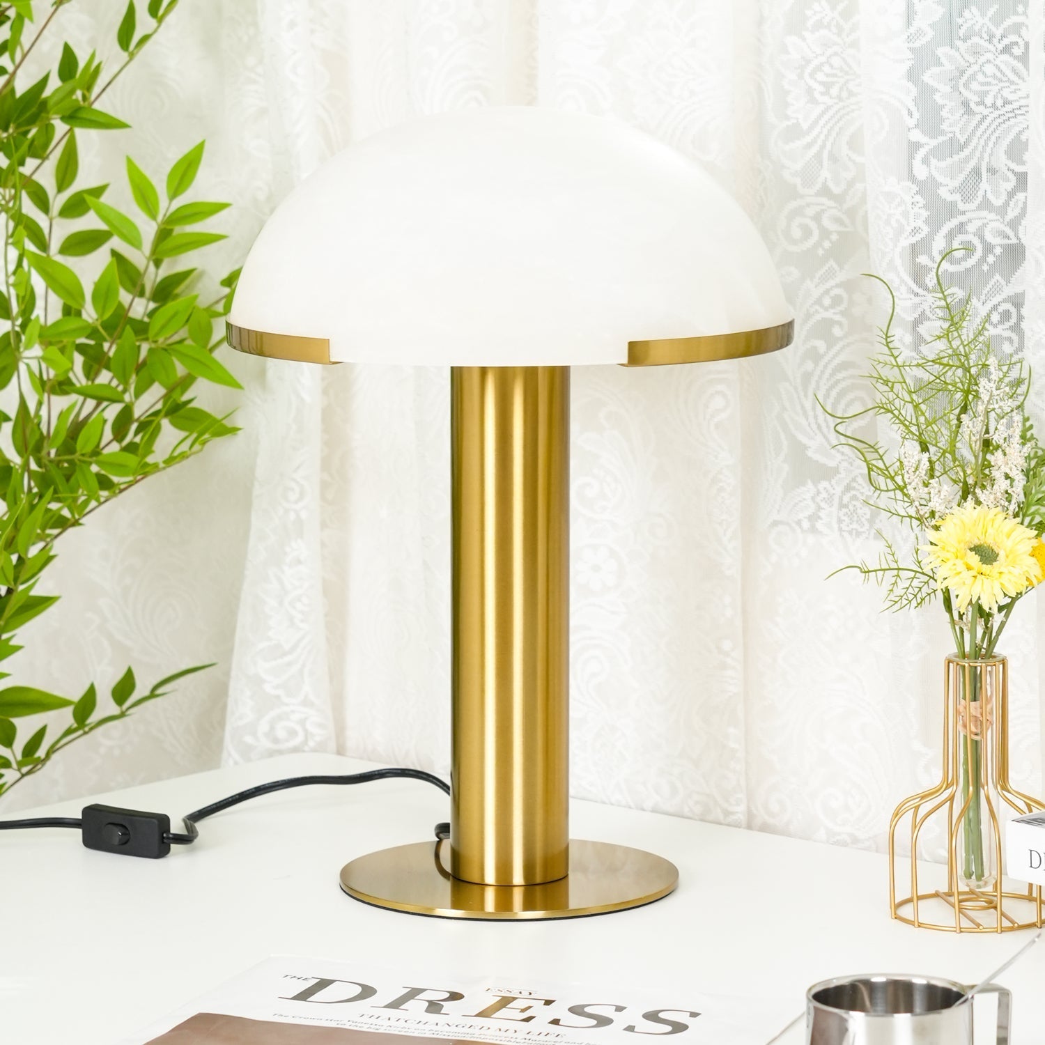 Elegance Alabaster Portable Lamp Table Lamp